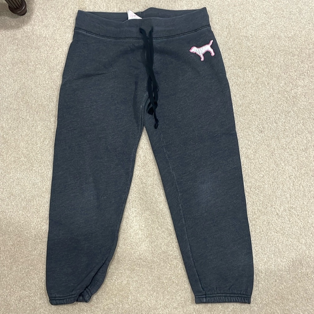 VS Pink Grey Jogger Sweatpants Size XS